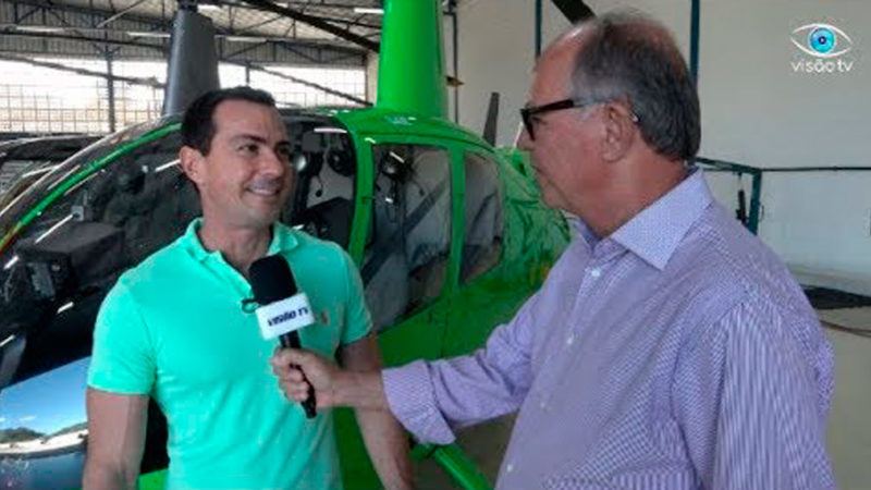 Helicóptero registra imagens há uma distancia de 5 KM – Entrevista com o piloto Ricardo Malaguti