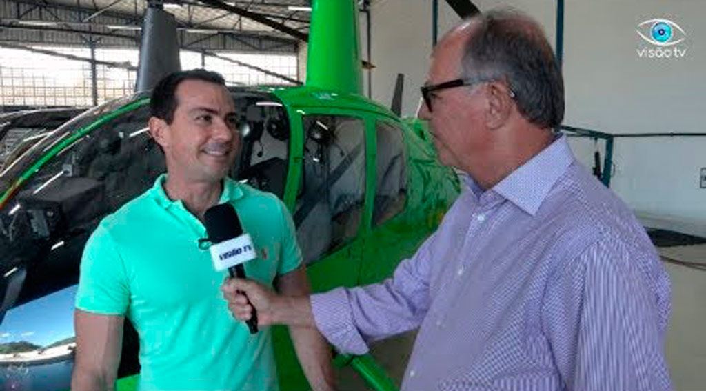 Helicóptero registra imagens há uma distancia de 5 KM – Entrevista com o piloto Ricardo Malaguti