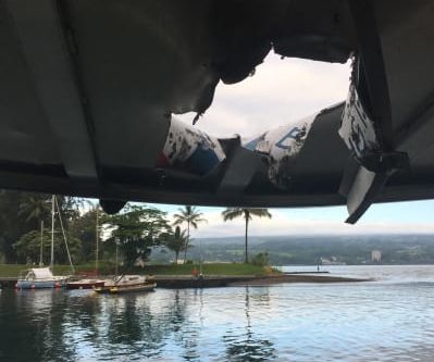 “Bomba de lava” do vulcão Kilauea atinge barco e deixa 23 feridos