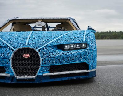 Bugatti feito de peças de Lego chega a 20 km/h