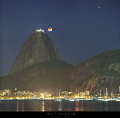 Foto de eclipse lunar feita por brasileiro ganha destaque em site da Nasa