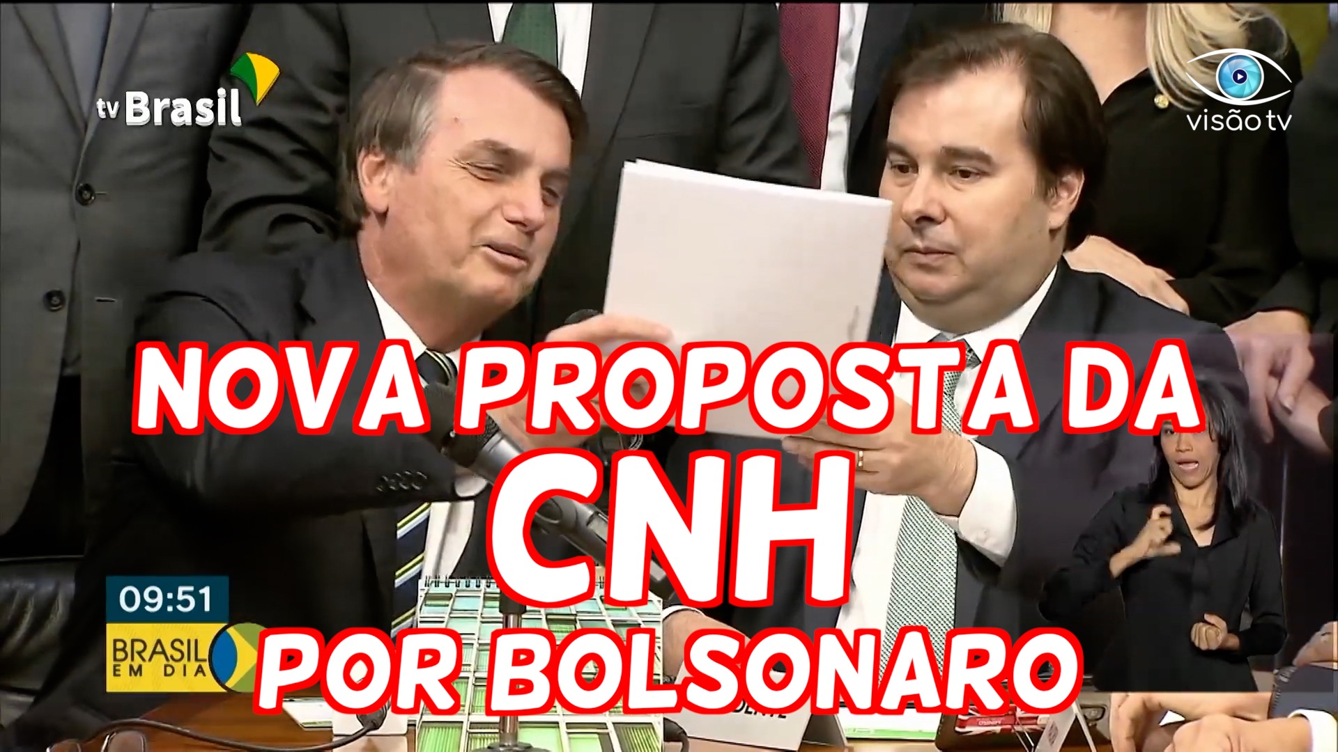 Bolsonaro entrega à câmara projeto que muda as regras da CNH