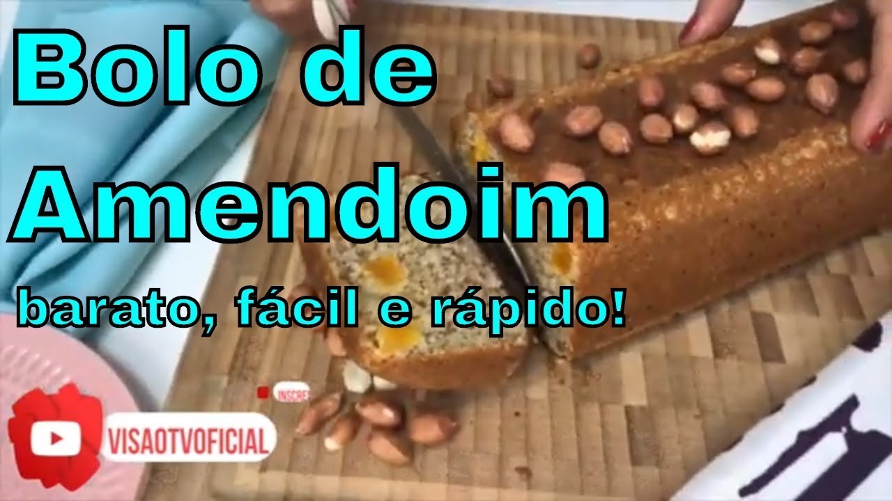 Receita Bolo de amendoim fit com damasco: Barato, rápido e fácil de fazer!