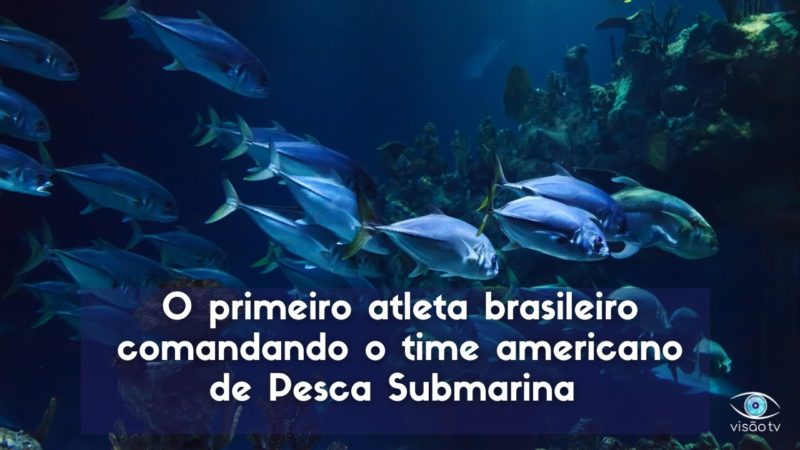 O primeiro atleta brasileiro comandando o time americano de Pesca Submarina