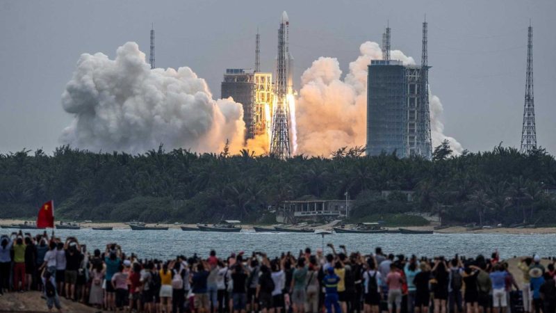 China faz lançamento do primeiro módulo de futura estação espacial do país
