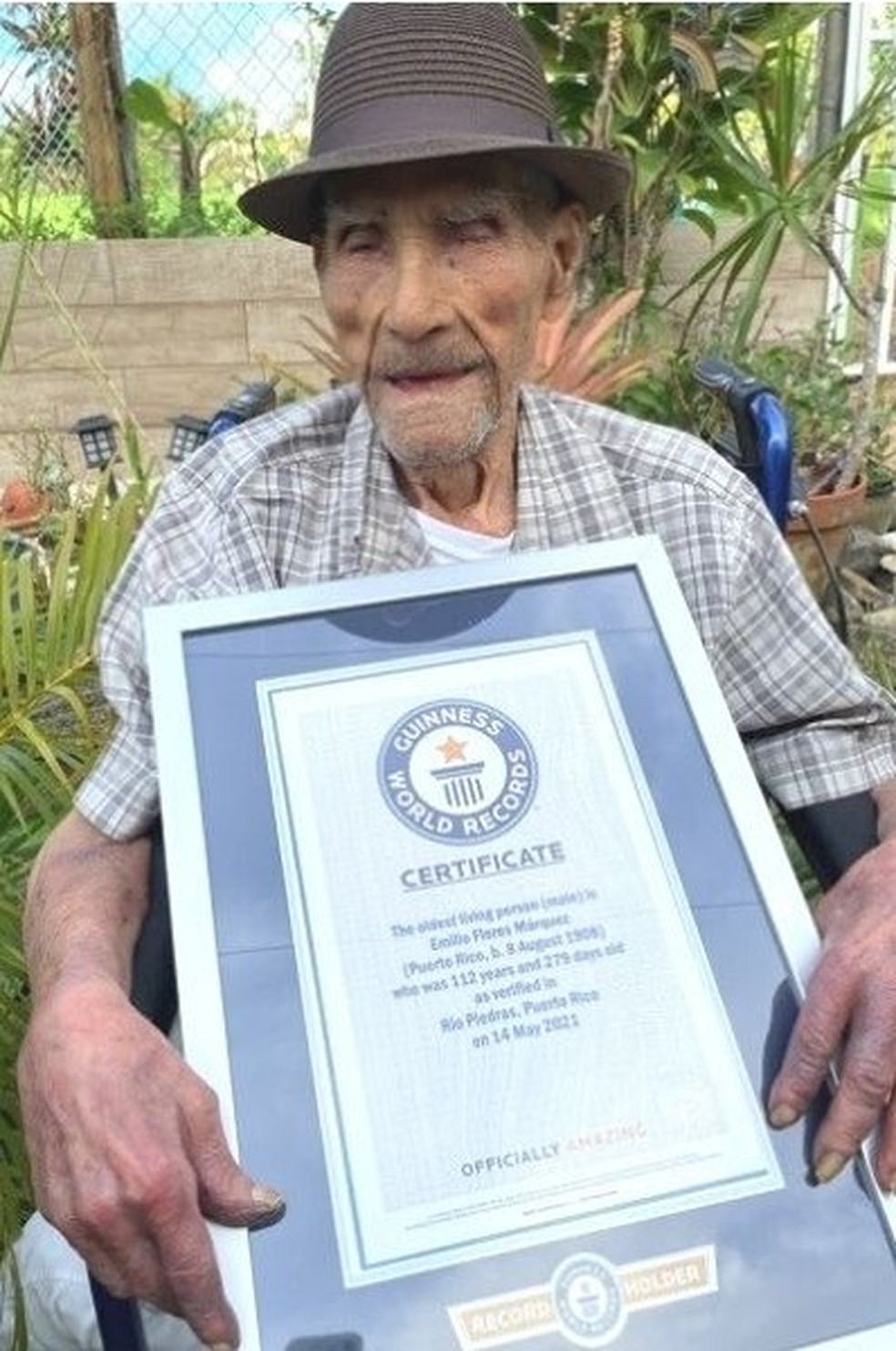Porto-riquenho de 112 anos é eleito o homem mais velho do mundo