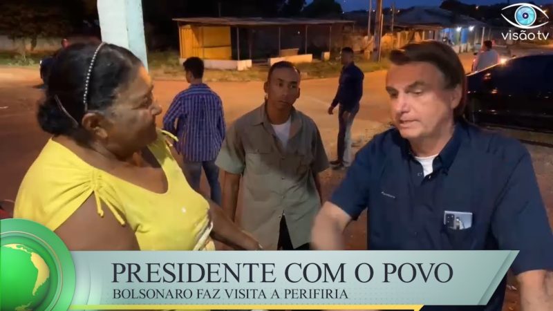 URGENTE!!! Bolsonaro visita bar Boa Sorte, na periferia de Goiás