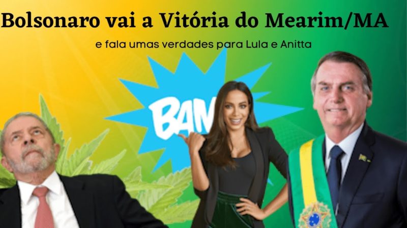 Bolsonaro dá entrevista, fala sobre apoio de Anitta a drogas e vai a Vitória do Mearim, no Maranhão