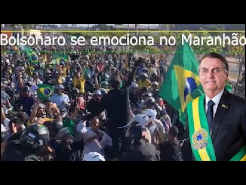 Bolsonaro é recebido com grande motociata em Imperatriz/MA e se emociona com o povo