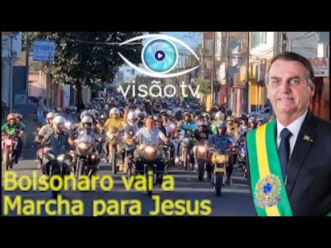 Bolsonaro é recebido em Uberlândia/MG e discursou em Marcha para Jesus