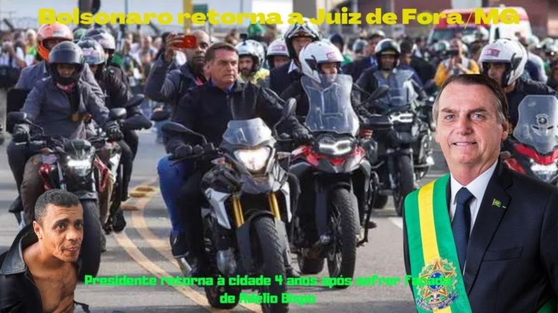 Bolsonaro volta a Juiz de Fora/MG quatro anos após levar facada