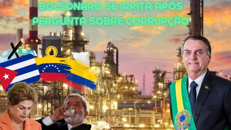 ABSURDO!!! Bolsonaro se irrita com pergunta sobre corrupção, fala sobre Petrobras e armas de fogo