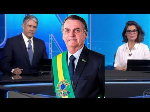 Bolsonaro, depois dos ataques no JN, é recebido com festa na porta da Globo