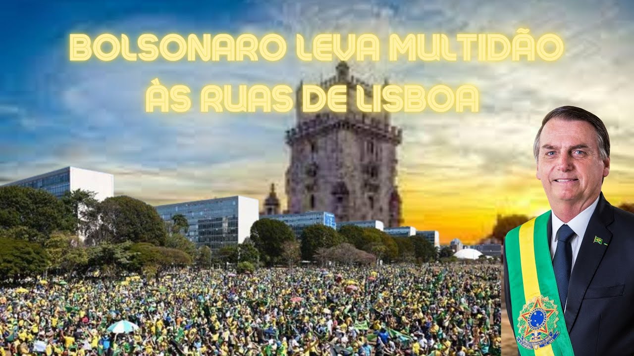 Bolsonaro leva multidão às ruas de Lisboa e Coronel Montenegro estava lá para ver!