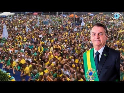 Bolsonaro leva multidão às ruas de Caxias, na Baixada Fluminense