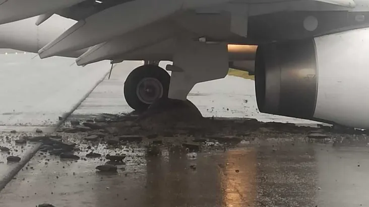 Avião da Latam derrapa durante o pouso em aeroporto de Florianópolis